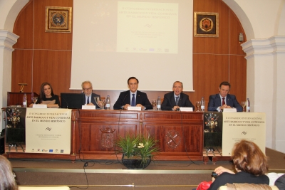 De izauierda a derecha, Paula Revenga, Pedro Poyato, Jos Carlos Gmez, Ricardo Crdoba y Eulalio Fernndez, en la inauguracin del Congreso.