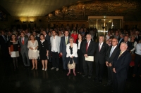 Autoridades presentes en la clausura del curso