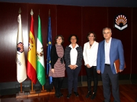 De izq. a dcha., Mara del Mar Garca Cabrera, Mara Teresa Roldn Arjona, Carmen Rosa Garca y Francisco Valverde Fernndez