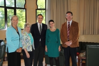 De izquierda a derecha, Christine Shelton, Marta Ackelsberg, Jos Carlos Gmez Villamandos, Nuria Magaldi y Eulalio Fernndez.