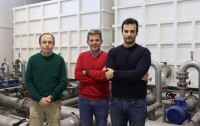 Los investigadores Emilio Camacho, Juan Antonio Rodríguez y Rafael González